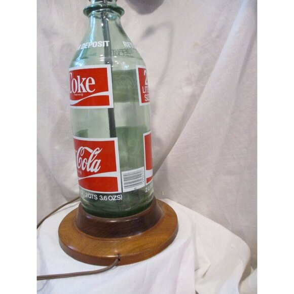 Classic Coke a cola bottle Table lamp vintage 1970 classic Desk Accent Light Pub - Picture 4 of 9